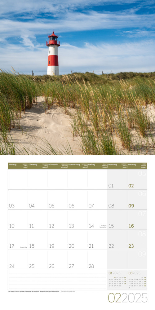 Bild: 9783838445137 | Am Meer Kalender 2025 - 30x30 | Ackermann Kunstverlag | Kalender