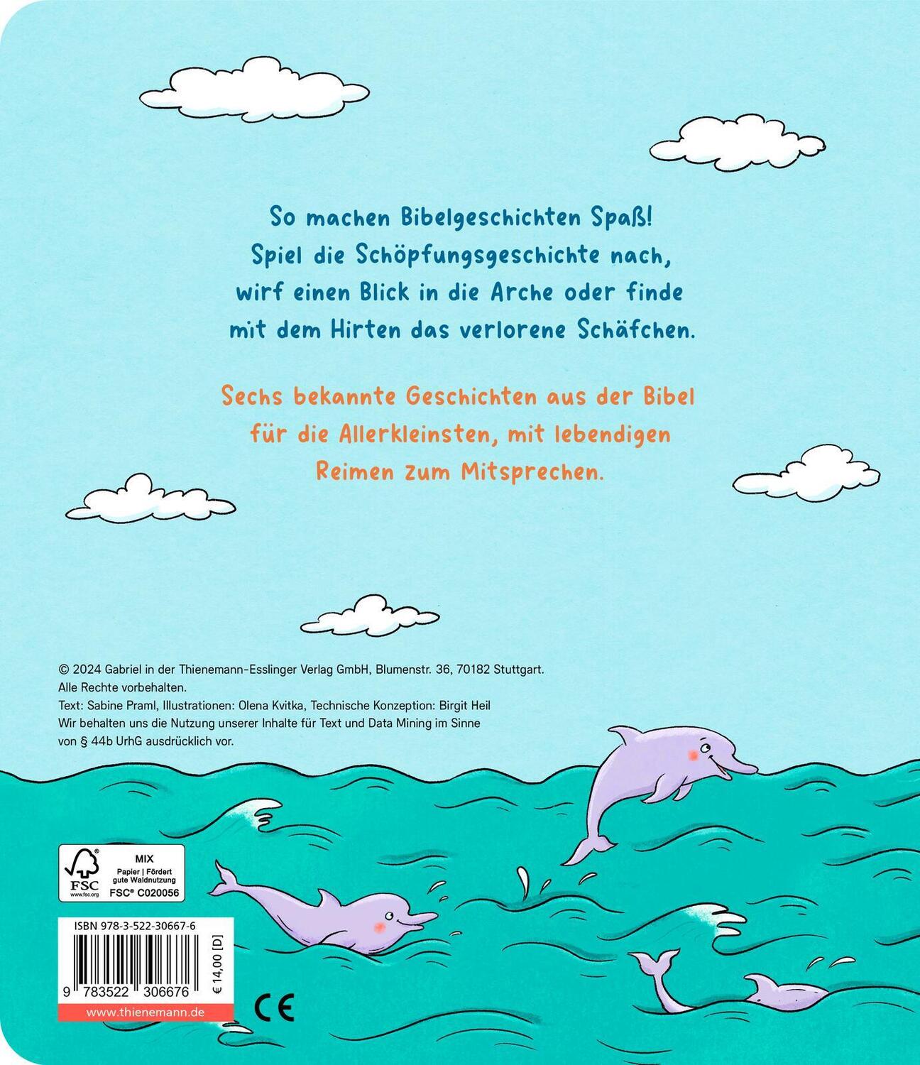 Rückseite: 9783522306676 | Dein kleiner Begleiter: Meine kleine Kinderbibel | Sabine Praml | Buch