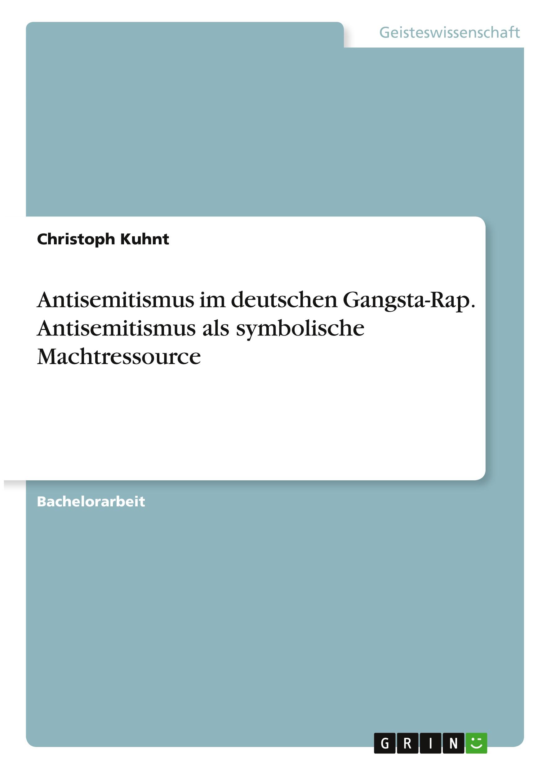 Cover: 9783346361929 | Antisemitismus im deutschen Gangsta-Rap. Antisemitismus als...