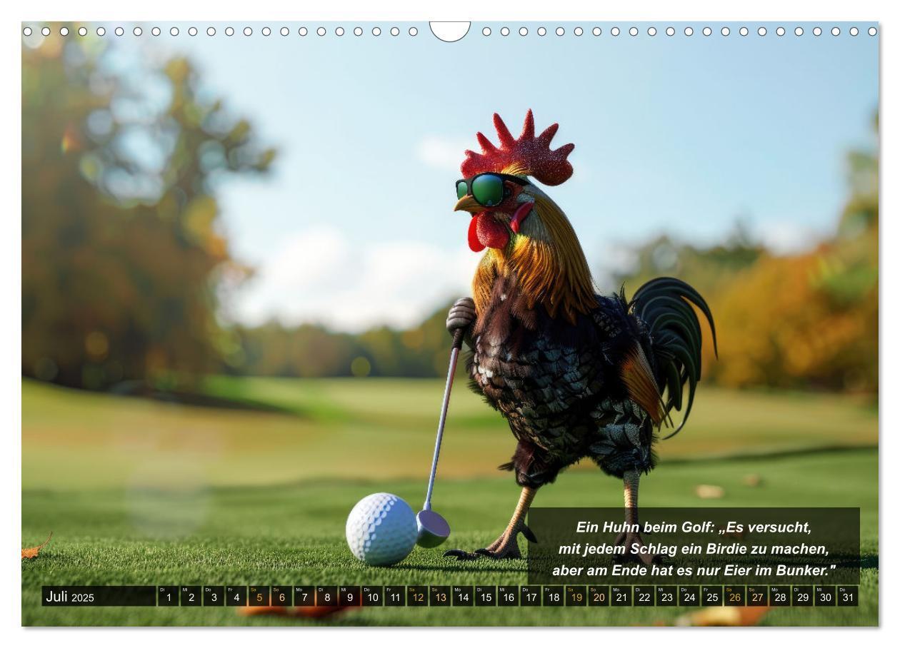 Bild: 9783457155516 | Der tierisch lustige Golfkalender (Wandkalender 2025 DIN A3 quer),...