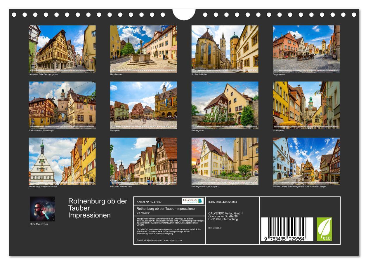 Bild: 9783435229864 | Rothenburg ob der Tauber Impressionen (Wandkalender 2025 DIN A4...