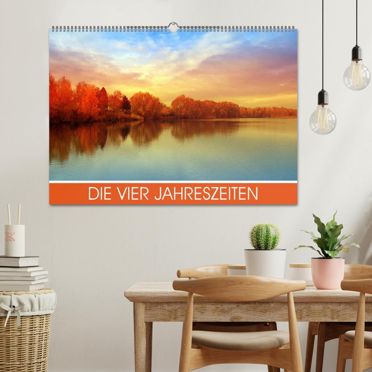 Bild: 9783435674749 | Die vier Jahreszeiten (Wandkalender 2025 DIN A2 quer), CALVENDO...