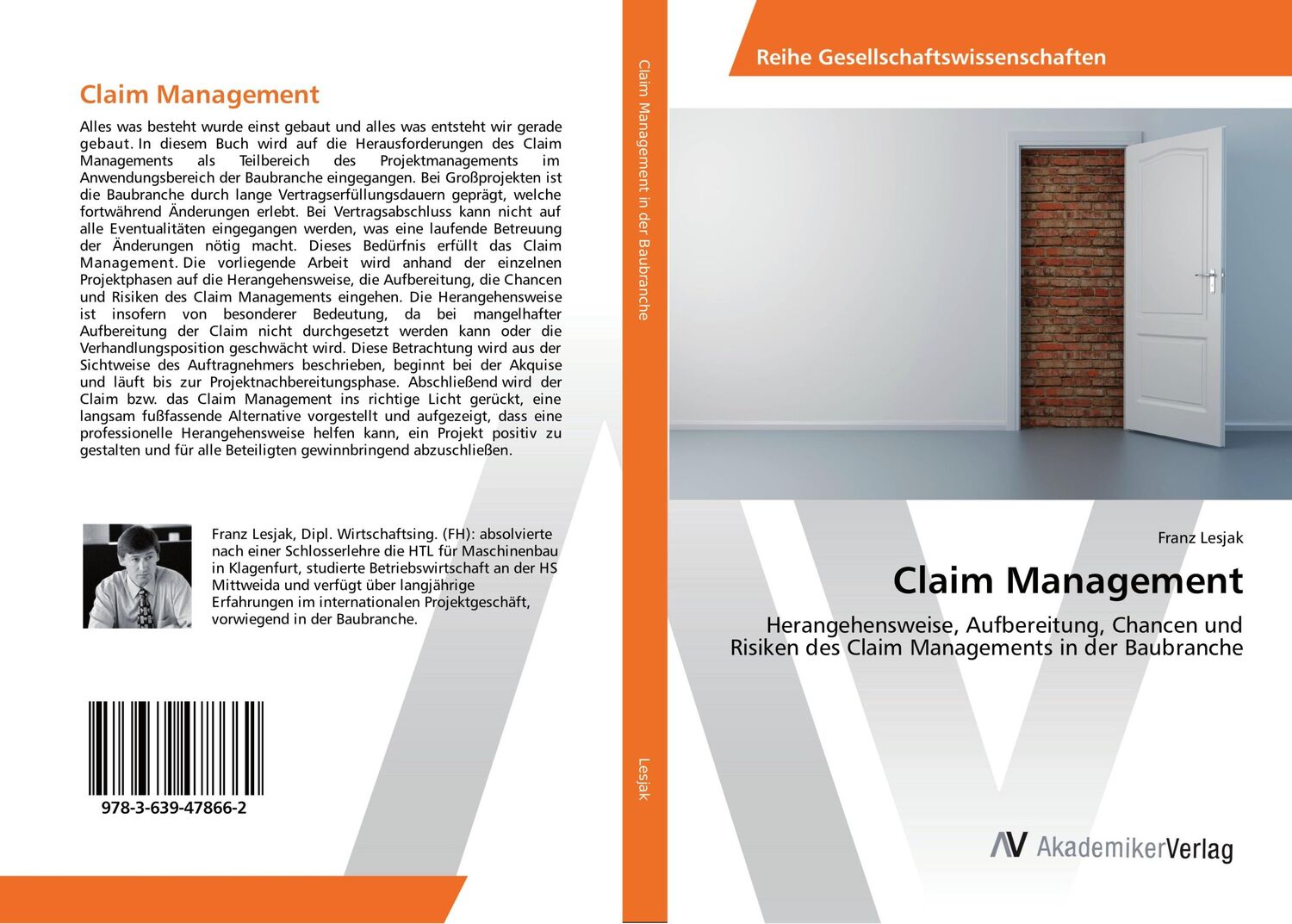 Cover: 9783639478662 | Claim Management | Franz Lesjak | Taschenbuch | Paperback | 188 S.