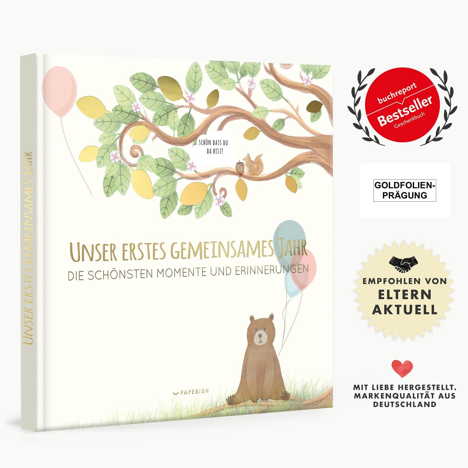 Bild: 9783946739838 | Babyalbum - UNSER ERSTES GEMEINSAMES JAHR | Pia Loewe | Buch | 72 S.