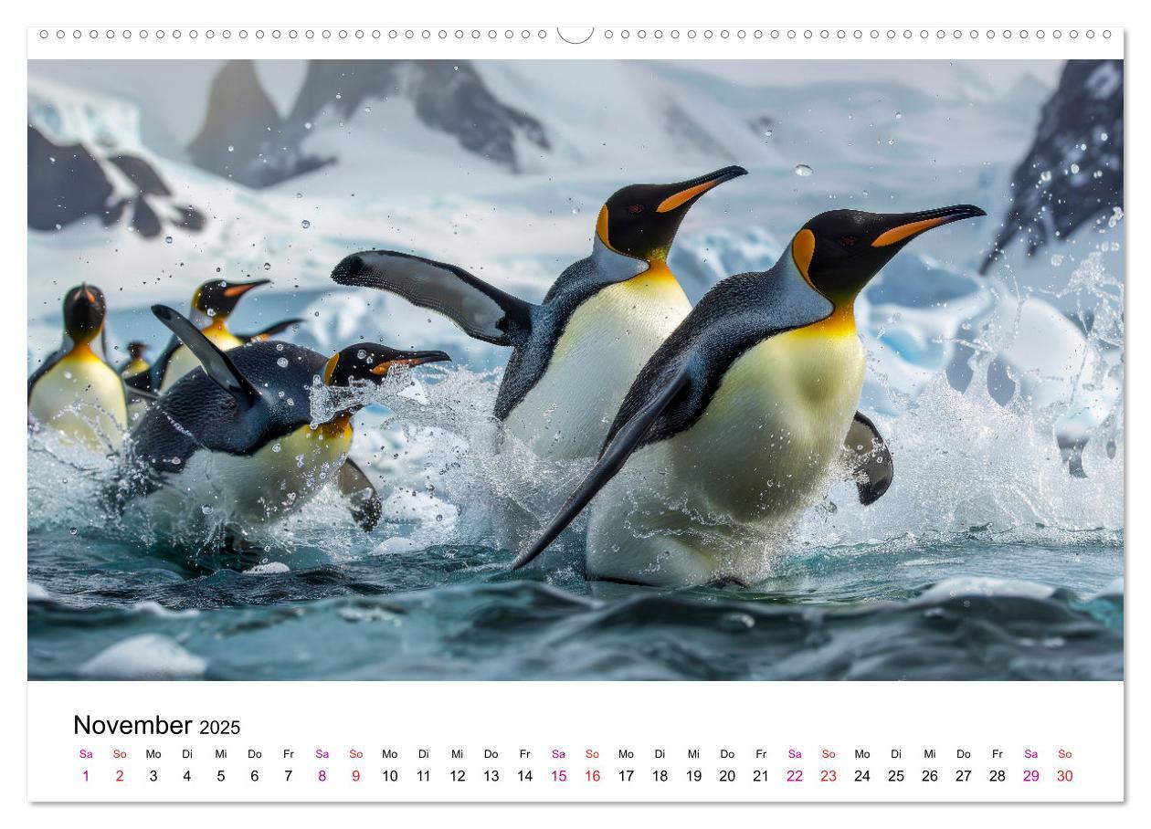 Bild: 9783457164440 | Maritim pur - Pinguine (Wandkalender 2025 DIN A2 quer), CALVENDO...