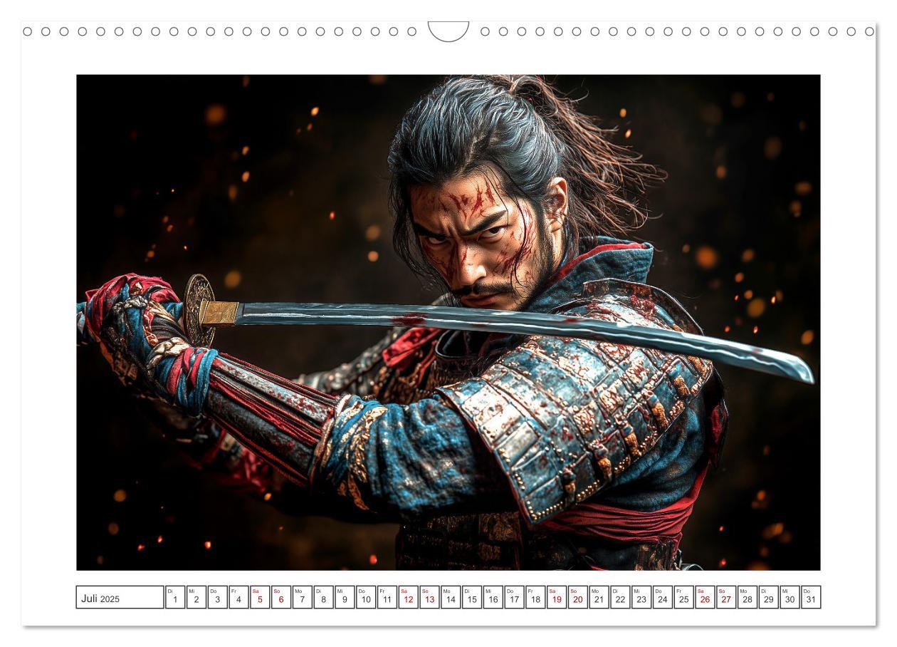 Bild: 9783457213032 | Mein Samurai (Wandkalender 2025 DIN A3 quer), CALVENDO Monatskalender