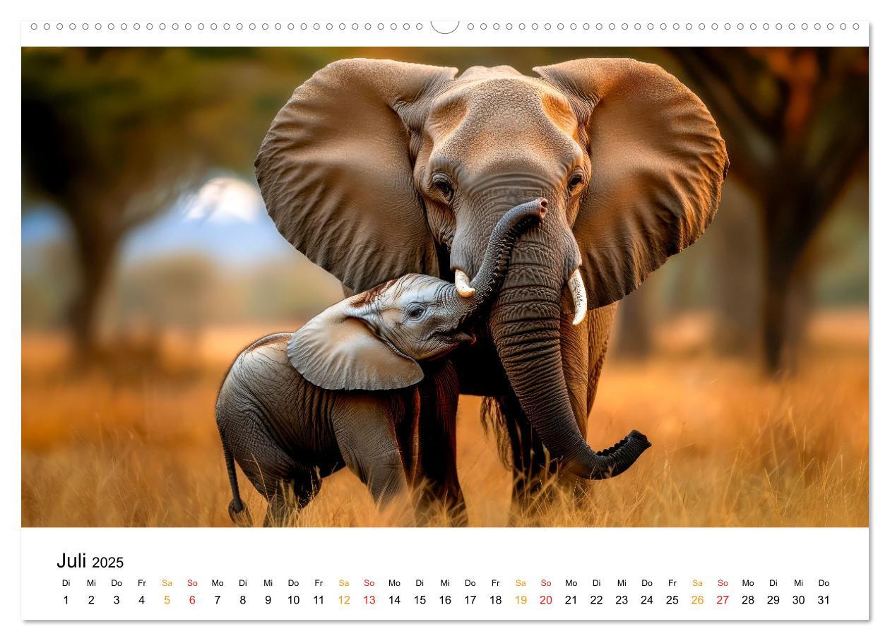 Bild: 9783457240533 | Elefanten - Riesen der Wildnis (hochwertiger Premium Wandkalender...