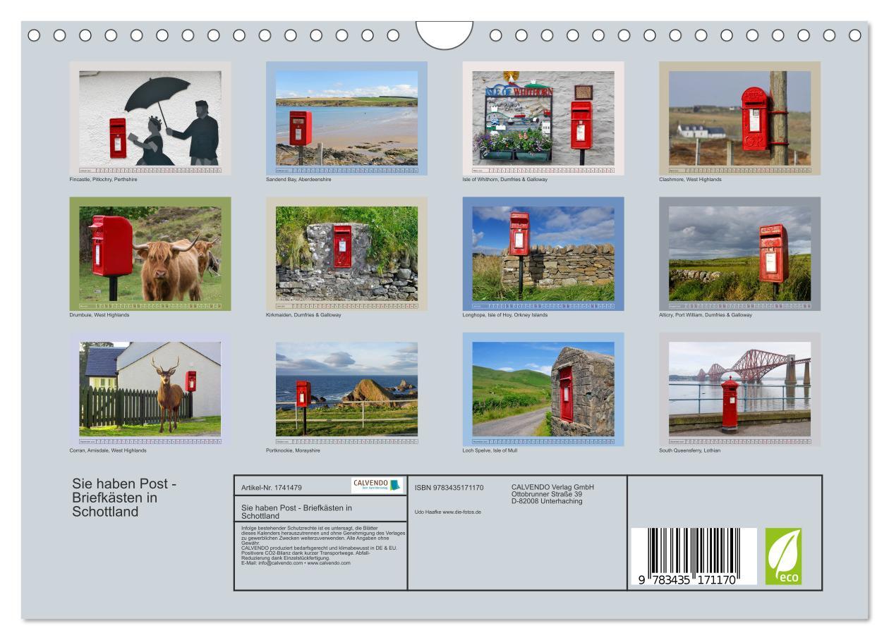 Bild: 9783435171170 | Sie haben Post - Briefkästen in Schottland (Wandkalender 2025 DIN...