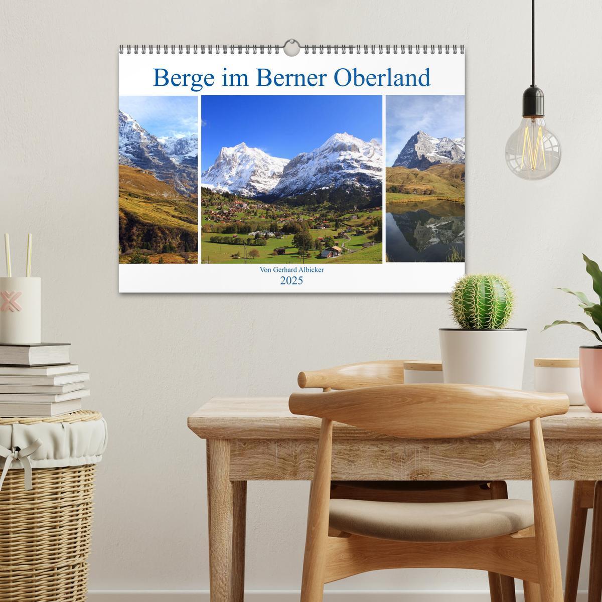 Bild: 9783435270736 | Berge im Berner Oberland (Wandkalender 2025 DIN A3 quer), CALVENDO...