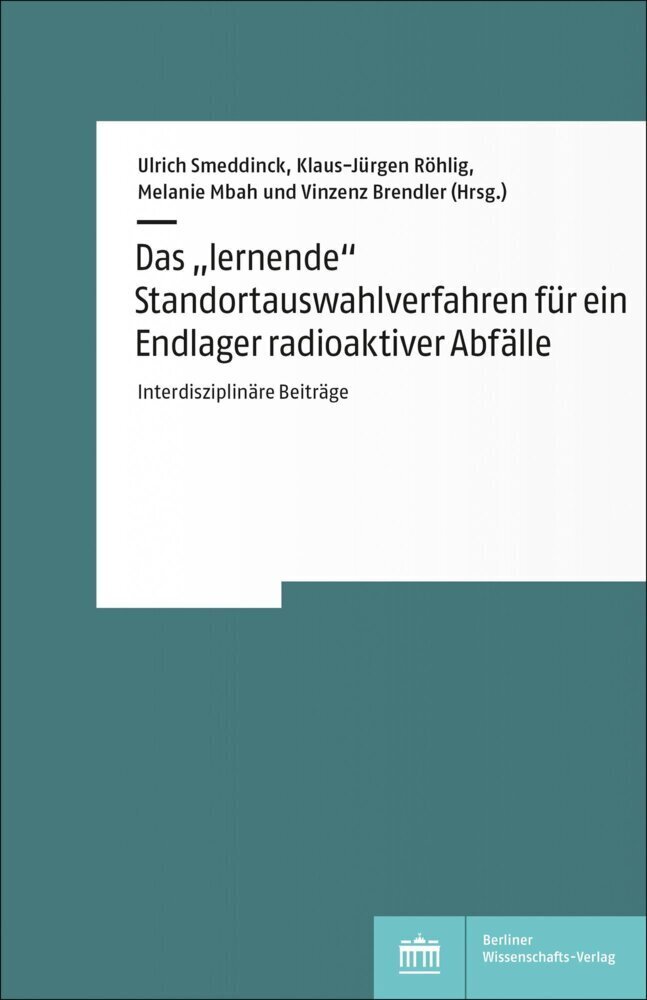 Cover: 9783830551829 | Das "lernende" Standortauswahlverfahren für ein Endlager...