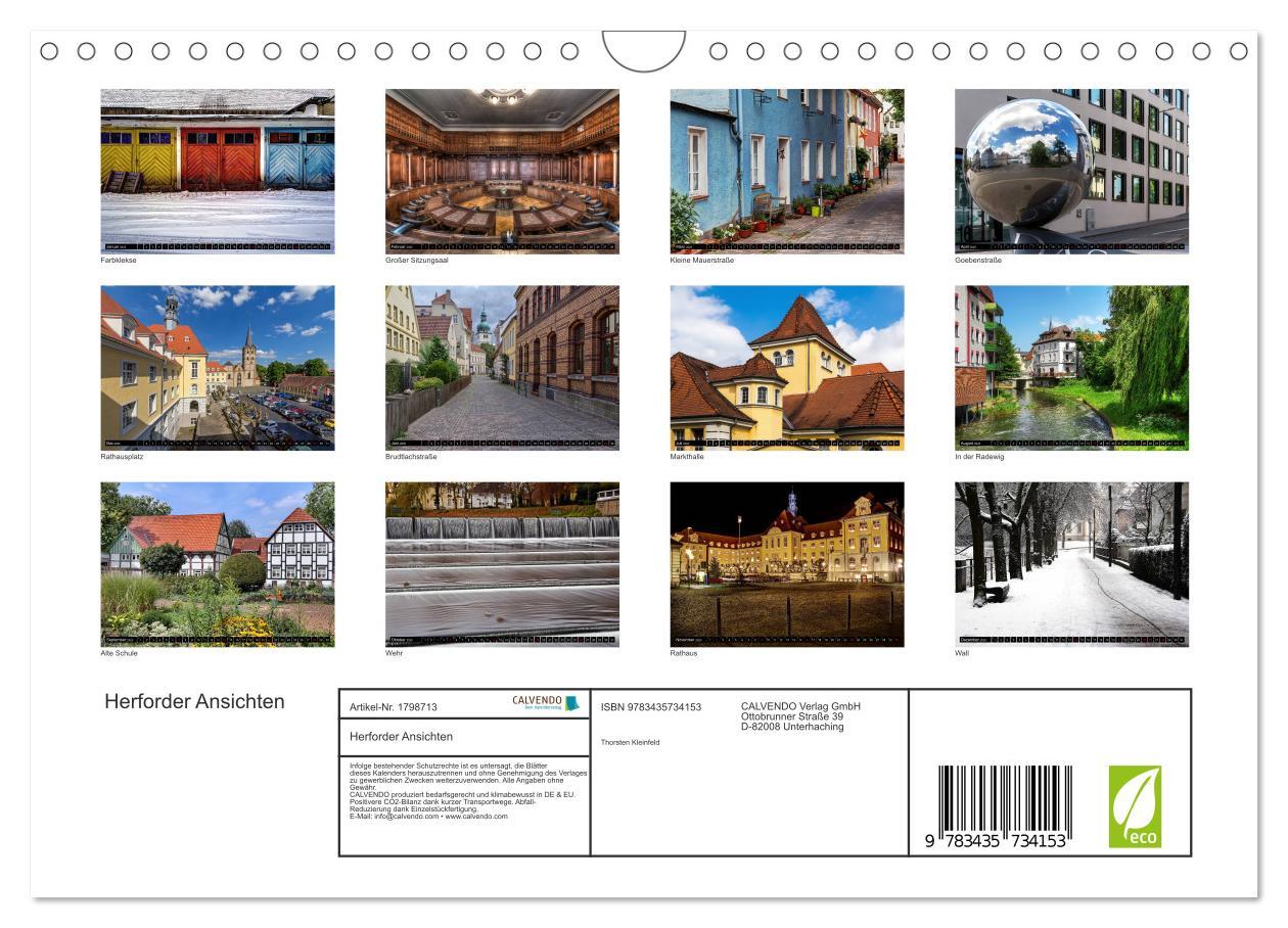 Bild: 9783435734153 | Herforder Ansichten (Wandkalender 2025 DIN A4 quer), CALVENDO...