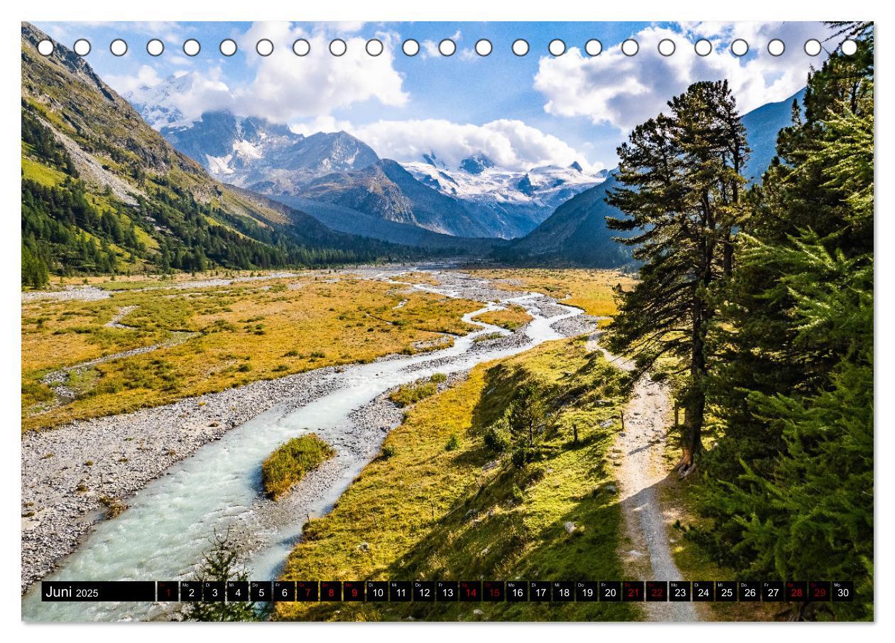 Bild: 9783435008315 | Schweiz - Engadin und Bergell (Tischkalender 2025 DIN A5 quer),...