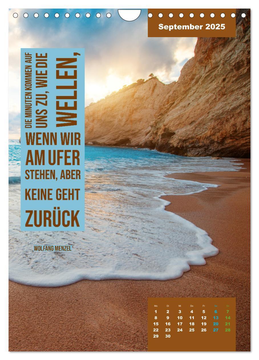 Bild: 9783435882434 | Verrückt nach MEER - Wellen - Strand - Zitate (Wandkalender 2025...