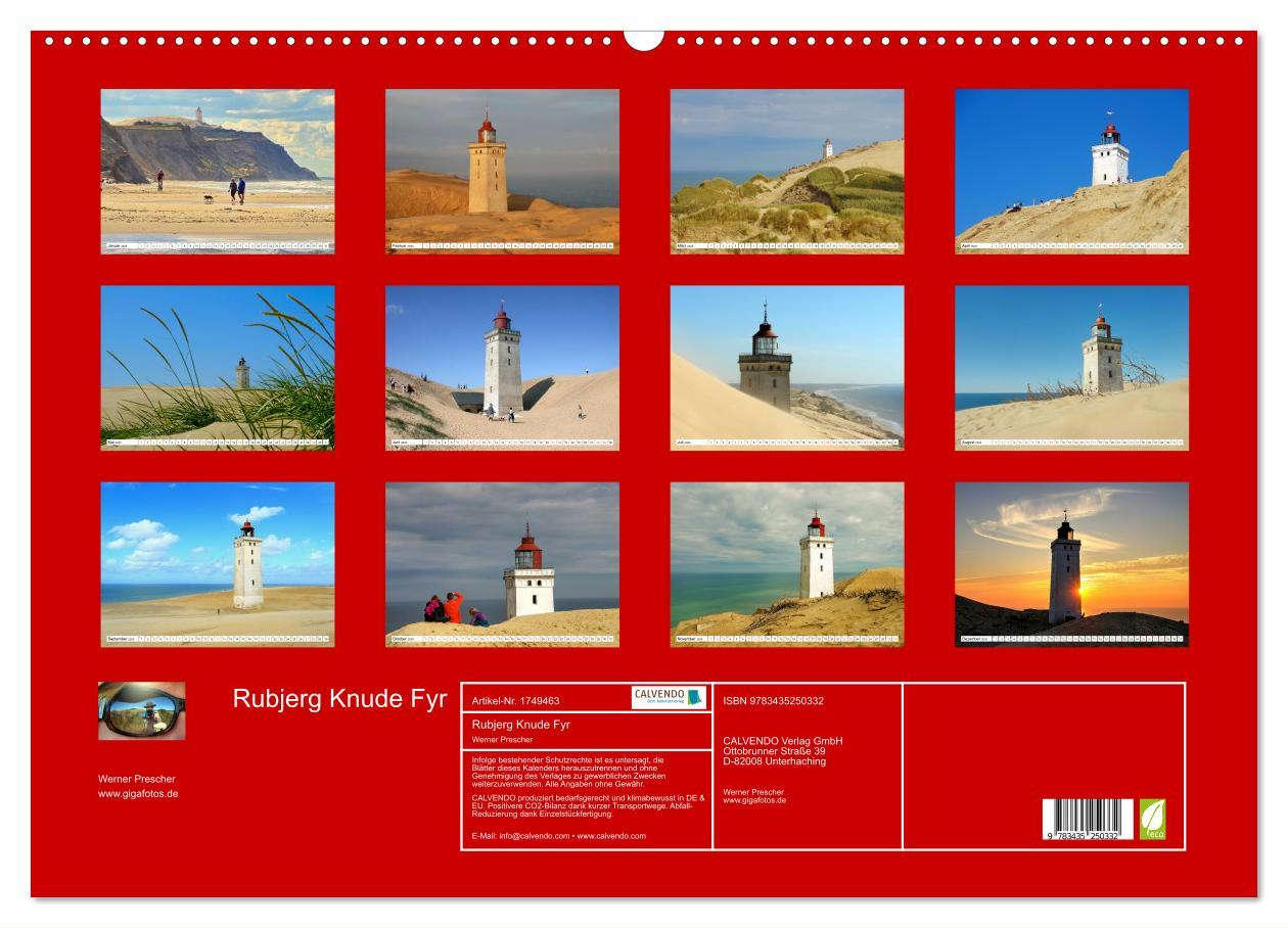 Bild: 9783435250332 | Rubjerg Knude Fyr (Wandkalender 2025 DIN A2 quer), CALVENDO...