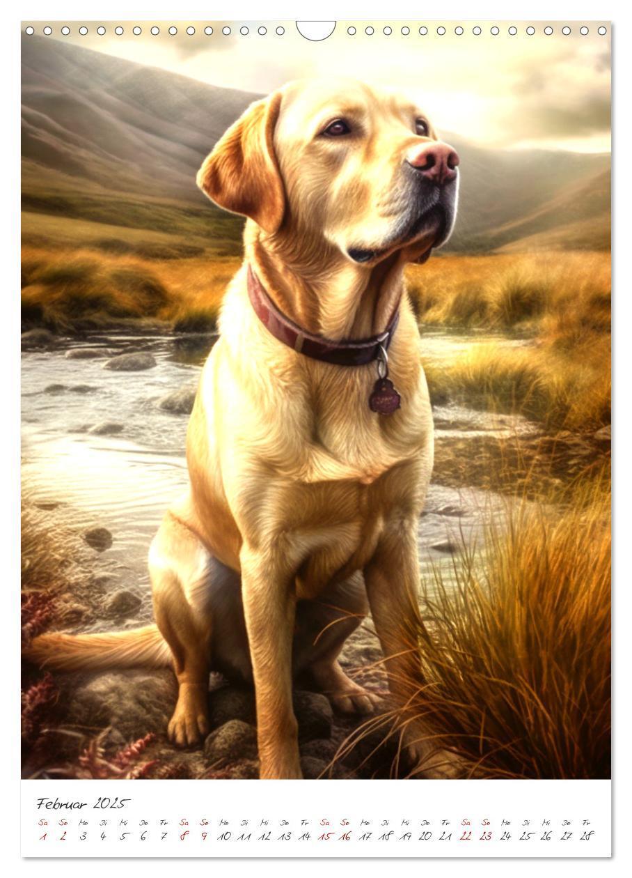 Bild: 9783435876891 | Der Labrador (Wandkalender 2025 DIN A3 hoch), CALVENDO Monatskalender