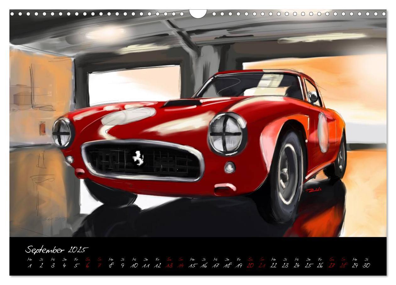 Bild: 9783435104055 | Sportwagen Klassiker Kunst (Wandkalender 2025 DIN A3 quer),...