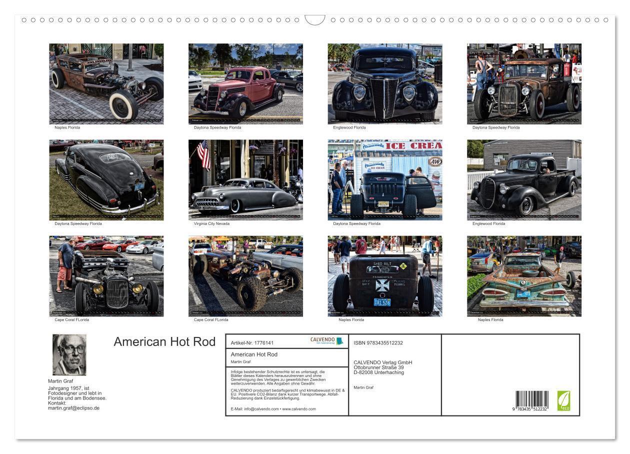 Bild: 9783435512232 | American Hot Rod (Wandkalender 2025 DIN A2 quer), CALVENDO...