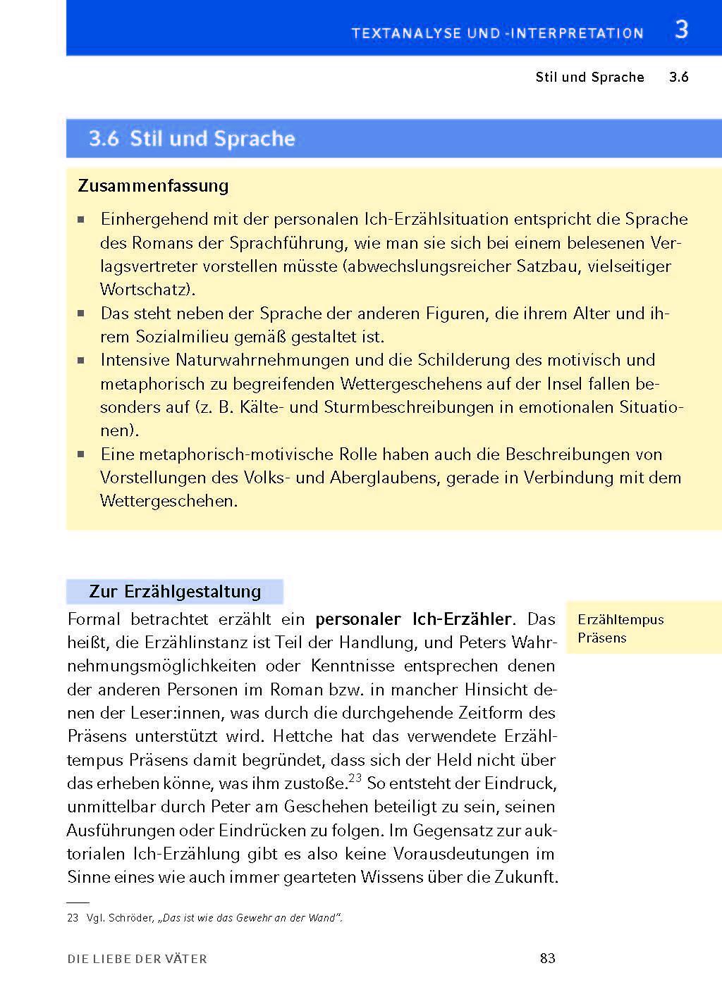 Bild: 9783804420663 | Die Liebe der Väter von Thomas Hettche - Textanalyse und...