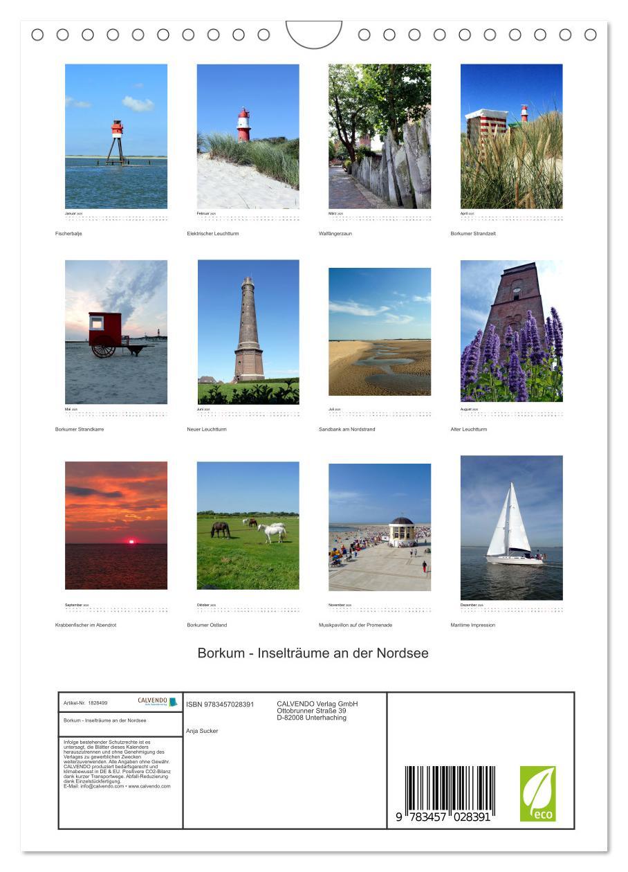 Bild: 9783457028391 | Borkum - Inselträume an der Nordsee (Wandkalender 2025 DIN A4...