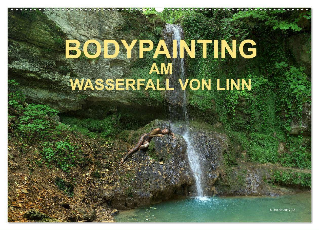 Cover: 9783435299751 | BODYPAINTING AM WASSERFALL VON LINN (Wandkalender 2025 DIN A2...