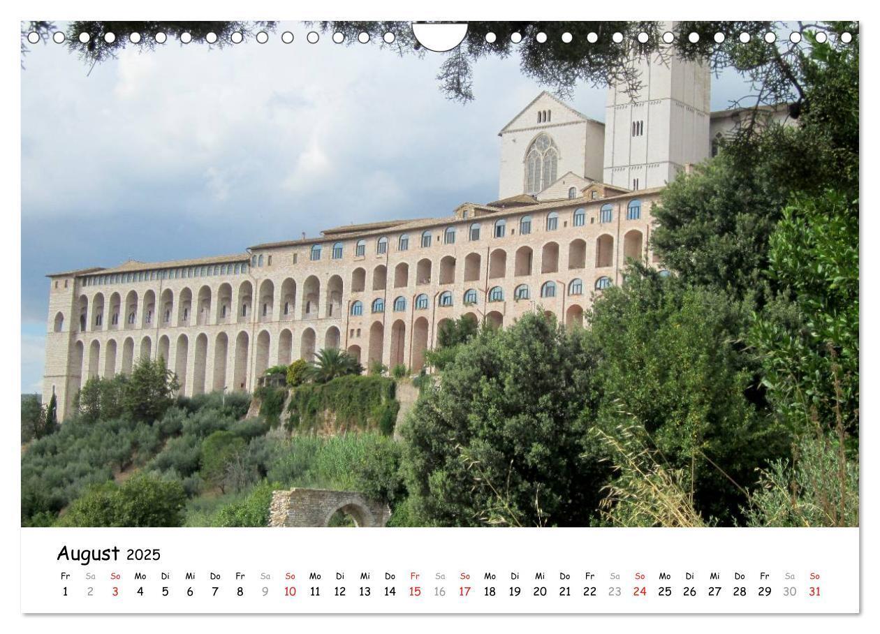 Bild: 9783435649747 | Camino di Assisi - Franziskusweg (Wandkalender 2025 DIN A4 quer),...