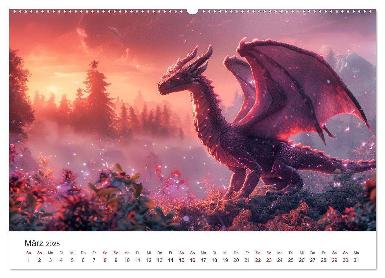 Bild: 9783383790959 | Das Jahr der Drachen (Wandkalender 2025 DIN A2 quer), CALVENDO...