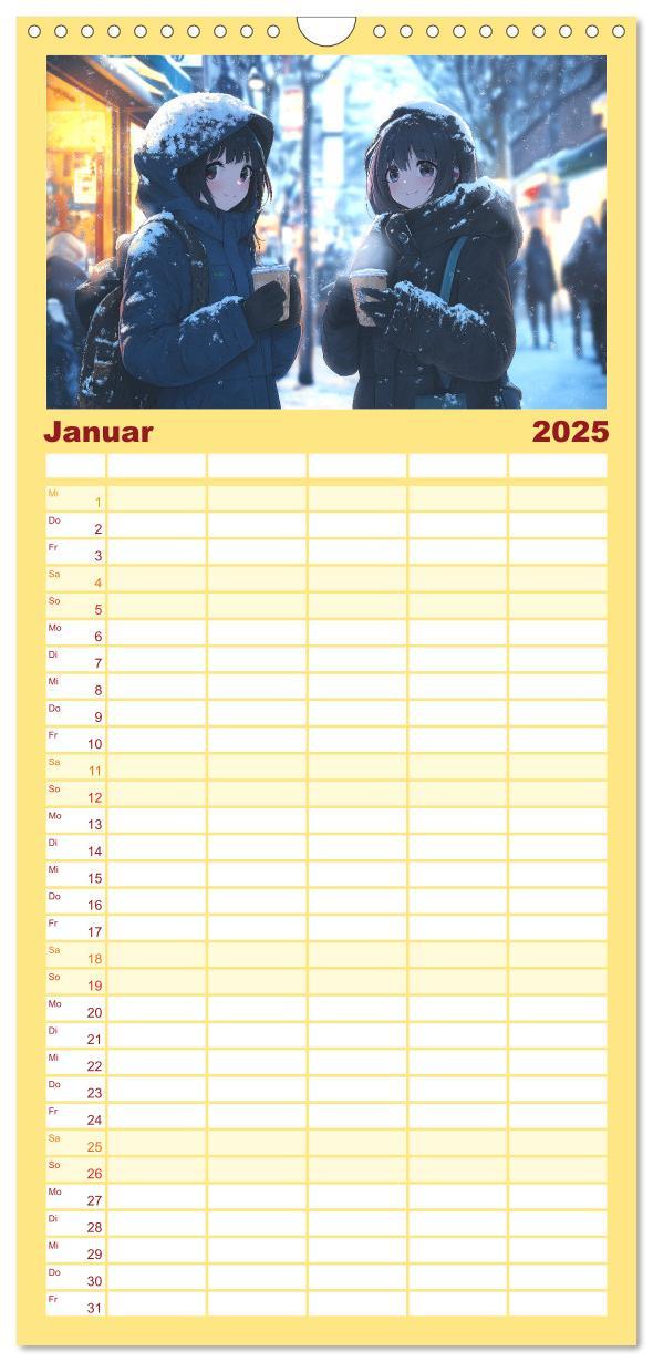 Bild: 9783457223062 | Familienplaner 2025 - Anime Kalender ¿ Charaktere im Slice-of-Life...