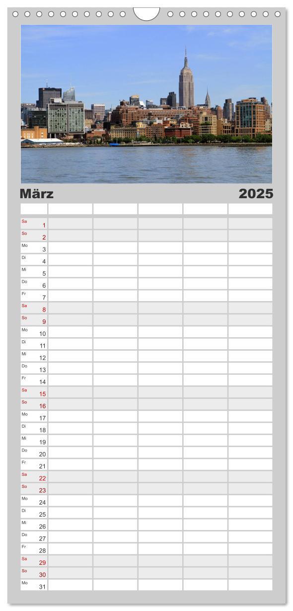 Bild: 9783457112403 | Familienplaner 2025 - New York City mit 5 Spalten (Wandkalender, 21...