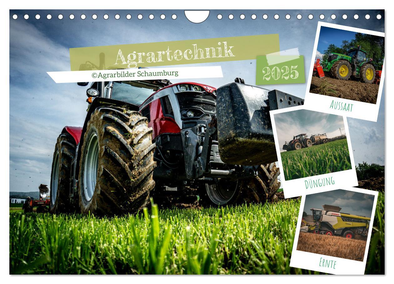 Cover: 9783383844621 | Agrartechnik (Wandkalender 2025 DIN A4 quer), CALVENDO Monatskalender