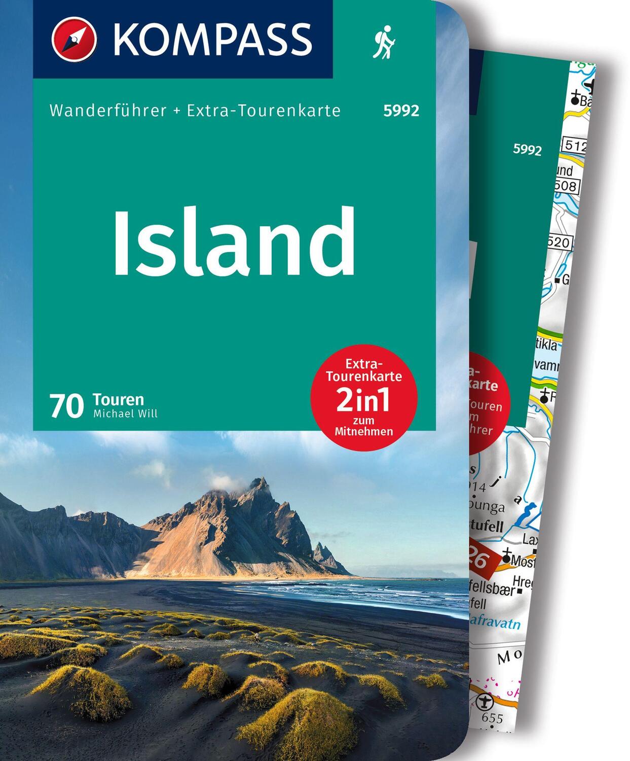 Cover: 9783991214823 | KOMPASS Wanderführer Island, 70 Touren mit Extra-Tourenkarte | Will