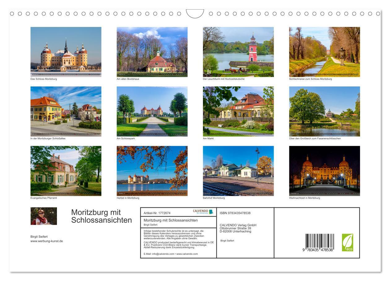 Bild: 9783435478538 | Moritzburg mit Schlossansichten (Wandkalender 2025 DIN A3 quer),...