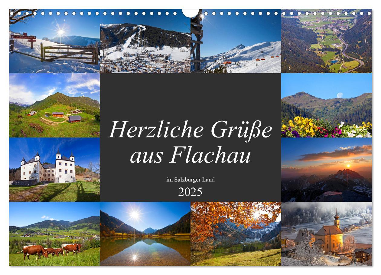 Cover: 9783435384952 | Herzliche Grüße aus Flachau (Wandkalender 2025 DIN A3 quer),...