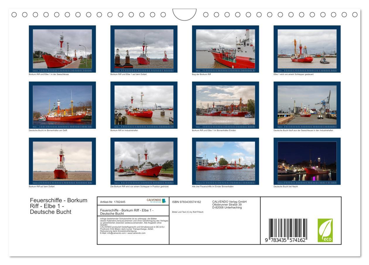 Bild: 9783435574162 | Feuerschiffe - Borkum Riff - Elbe 1 - Deutsche Bucht (Wandkalender...