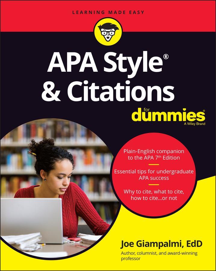 Cover: 9781119716440 | APA Style &amp; Citations for Dummies | Joe Giampalmi | Taschenbuch | 2021