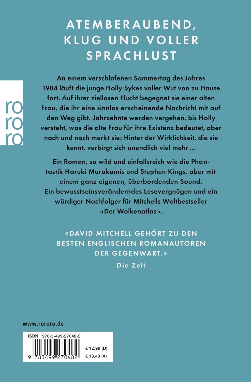 Rückseite: 9783499270482 | Die Knochenuhren | David Mitchell | Taschenbuch | Deutsch | 2017