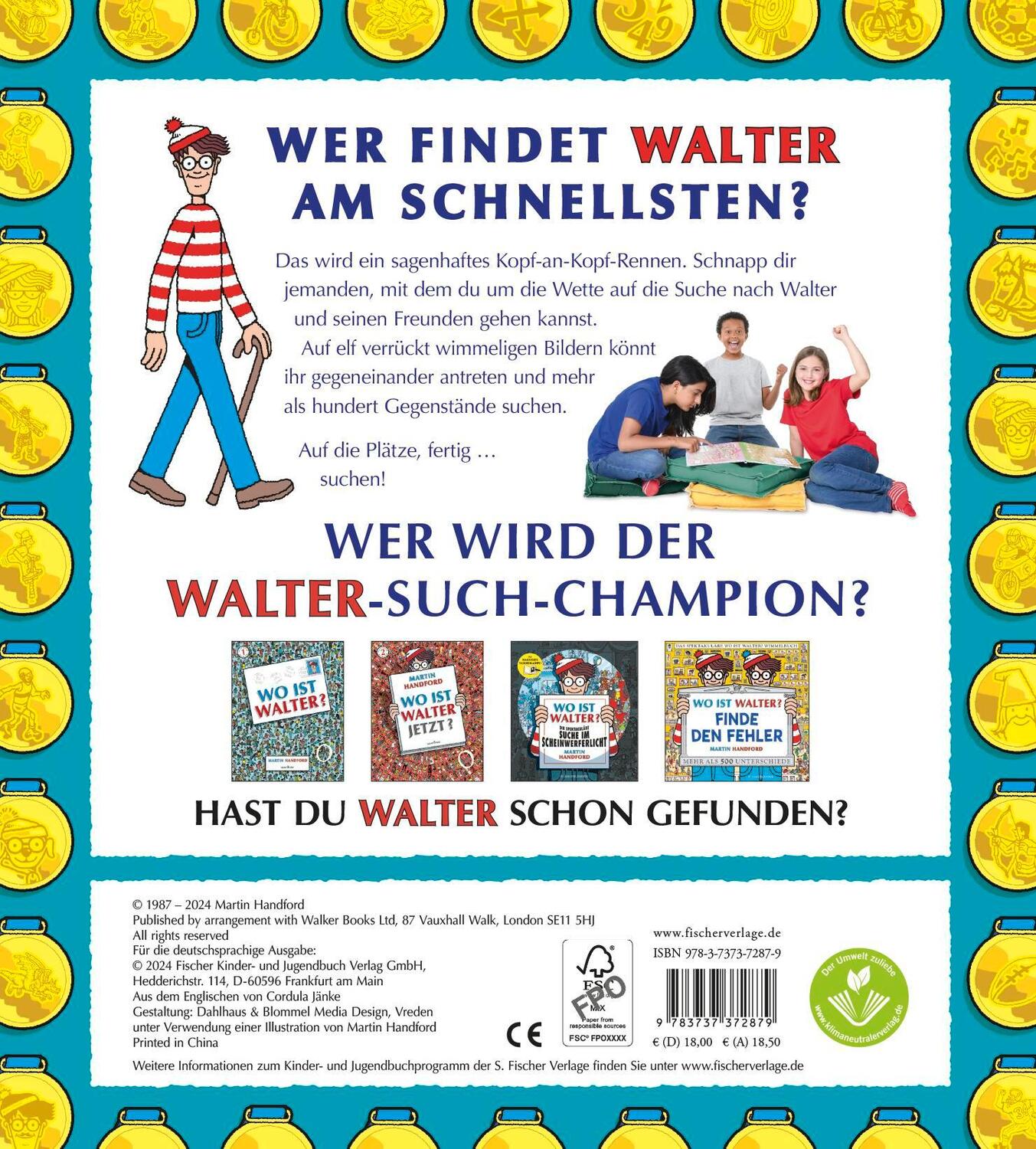 Rückseite: 9783737372879 | Wo ist Walter? Das große Wettsuchen | Martin Handford | Buch | 24 S.