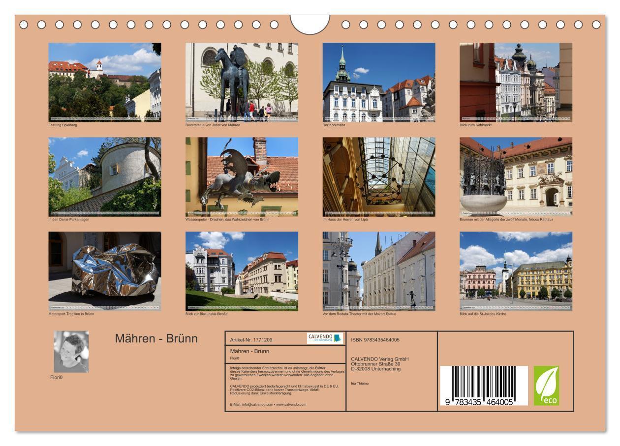 Bild: 9783435464005 | Mähren - Brünn (Wandkalender 2025 DIN A4 quer), CALVENDO...