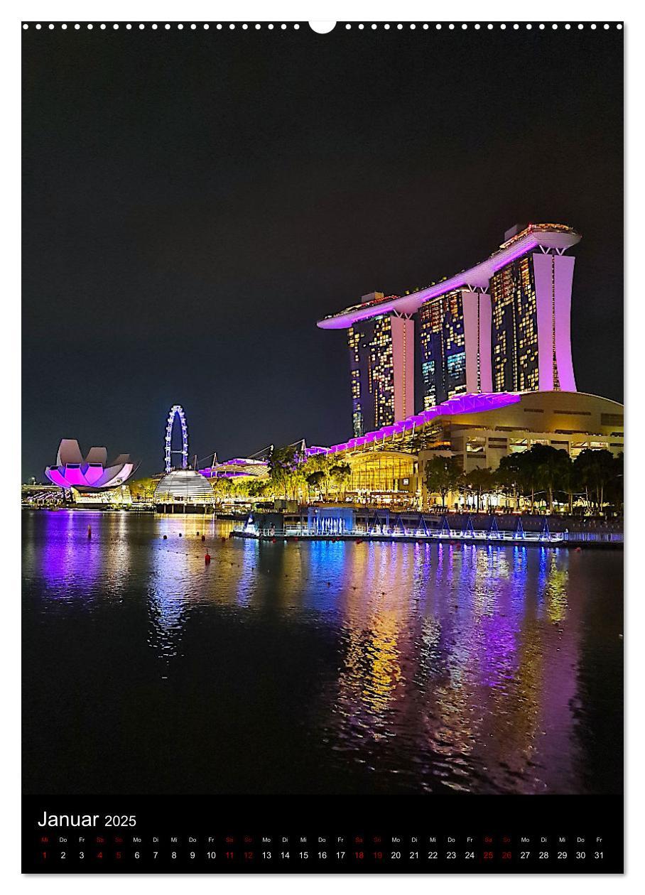 Bild: 9783457225431 | Singapur - Faszinierende Lichterwelt Marina Bay (Wandkalender 2025...