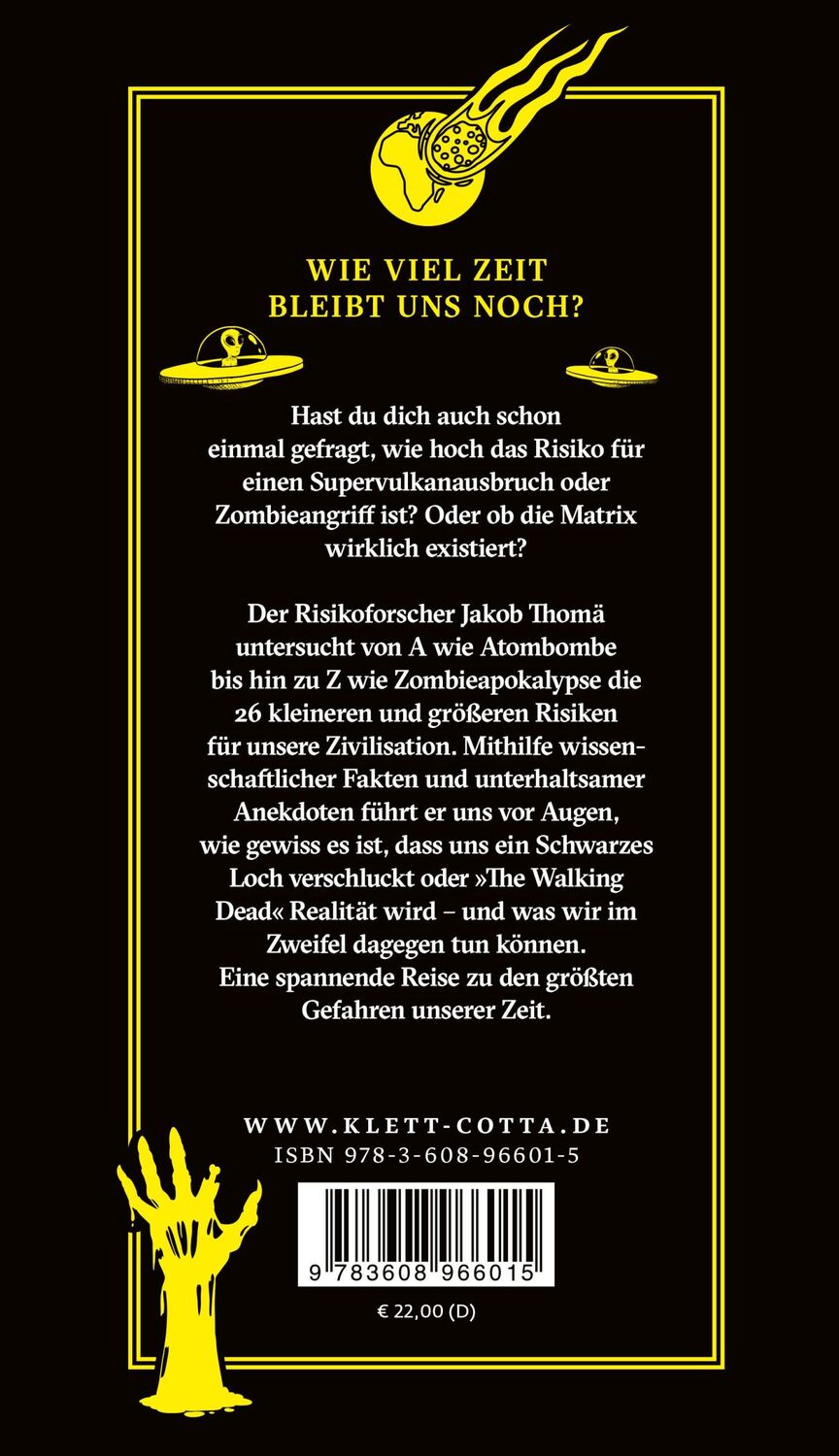 Rückseite: 9783608966015 | Das kleine Buch der großen Risiken | Jakob Thomä | Buch | 224 S.