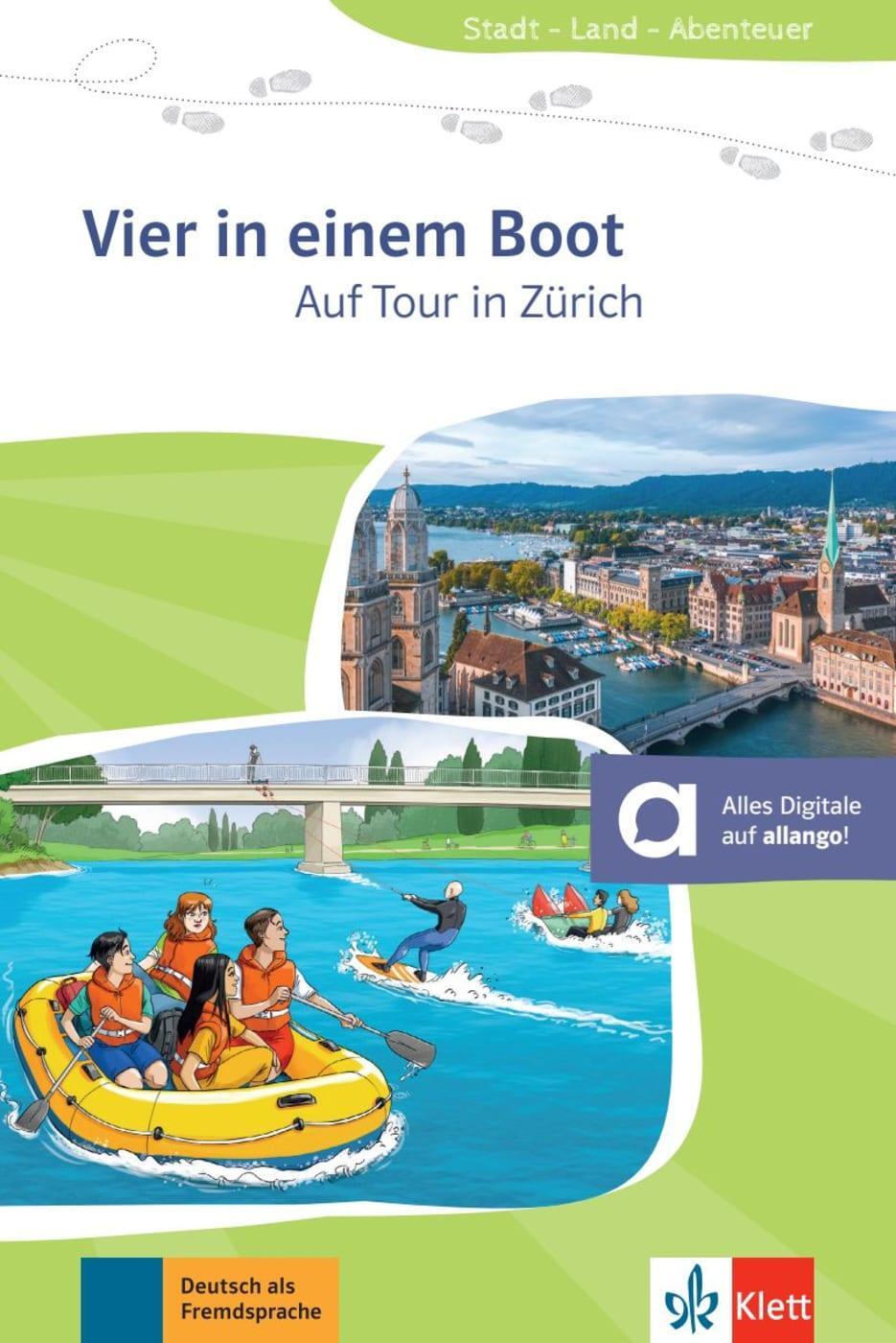 Cover: 9783126740524 | Vier in einem Boot | Auf Tour in Zürich. Lektüre mit digitalen Extras