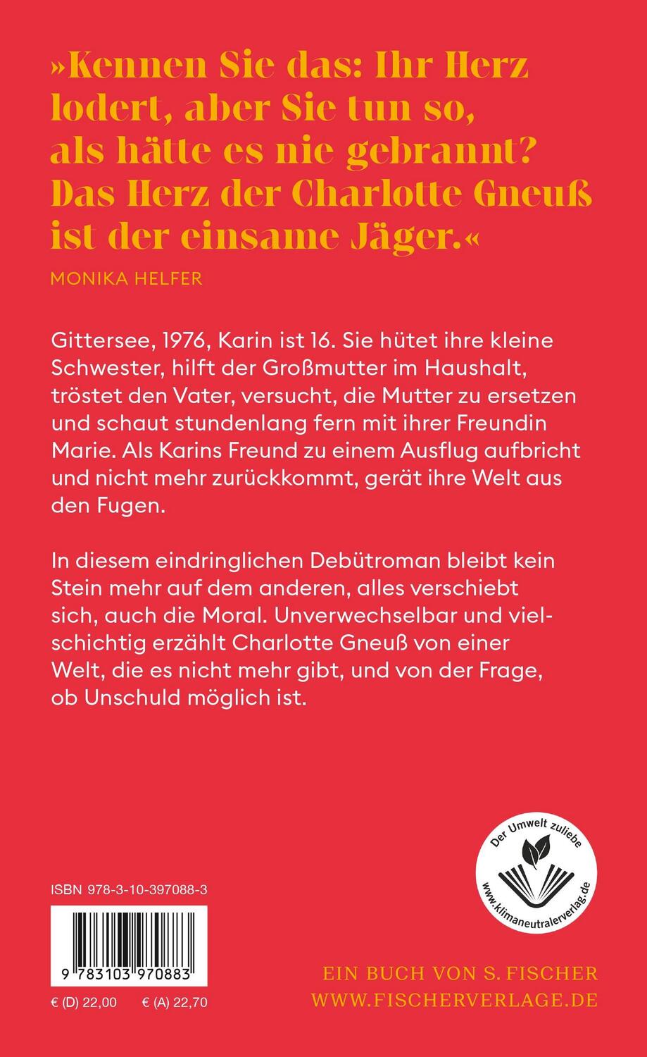 Rückseite: 9783103970883 | Gittersee | Charlotte Gneuß | Buch | 240 S. | Deutsch | 2023