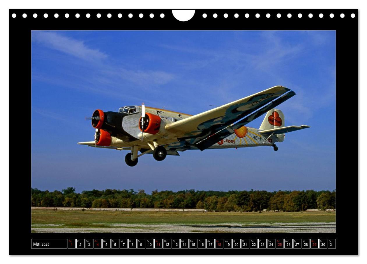 Bild: 9783435828159 | JU-AIR Ju-52 (Wandkalender 2025 DIN A4 quer), CALVENDO Monatskalender