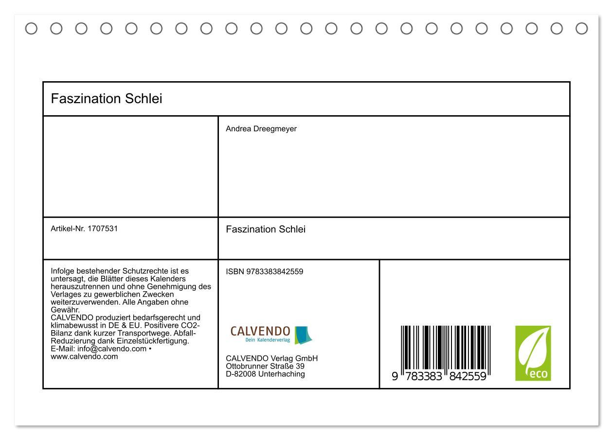 Bild: 9783383842559 | Faszination Schlei (Tischkalender 2025 DIN A5 quer), CALVENDO...