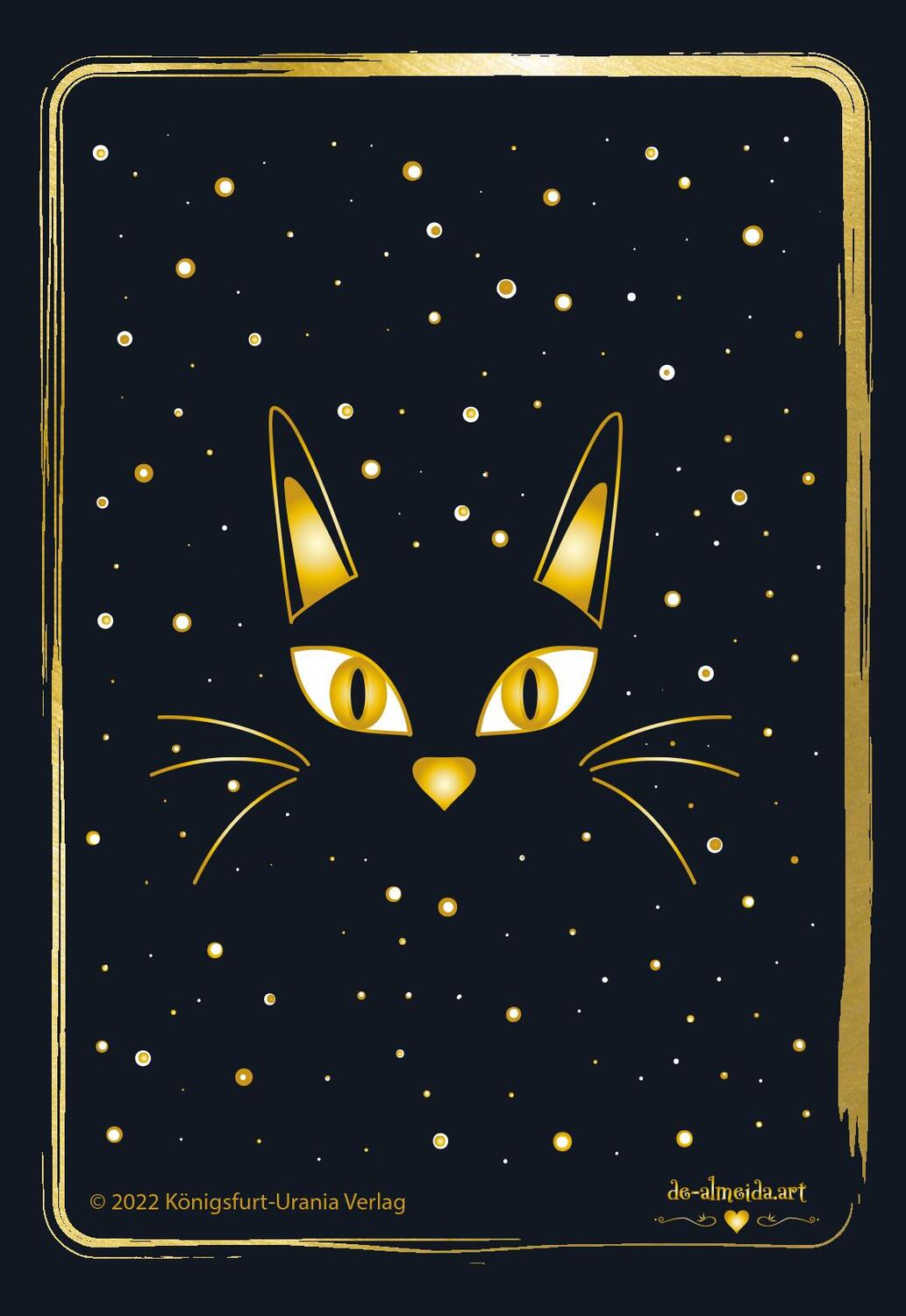 Bild: 9783868265675 | Golden Black Cat Tarot - Hochwertige Stülpdeckelschachtel mit...