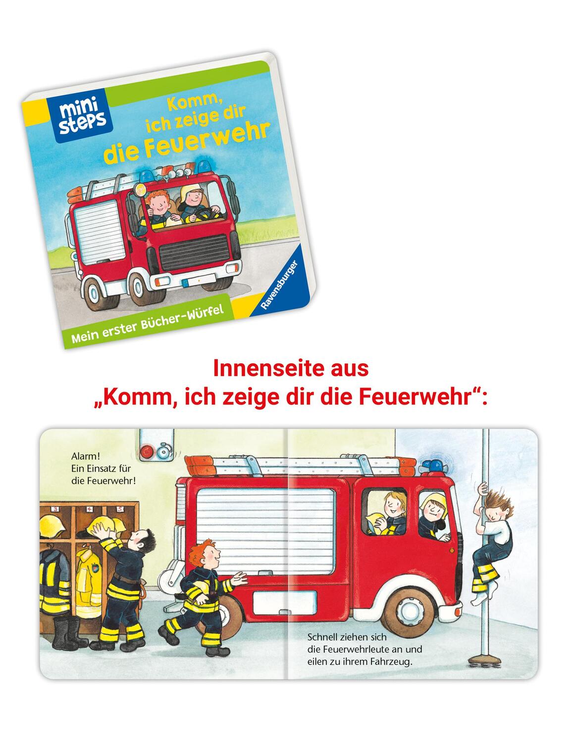 Bild: 9783473302840 | ministeps: Mein erster Bücher-Würfel: Kita, Zoo und Feuerwehr...