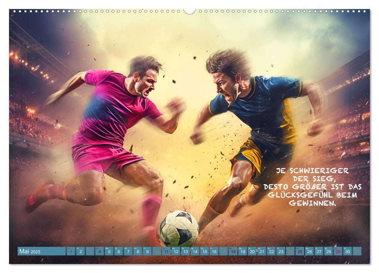 Bild: 9783457160824 | Fußball und tolle Sprüche (hochwertiger Premium Wandkalender 2025...