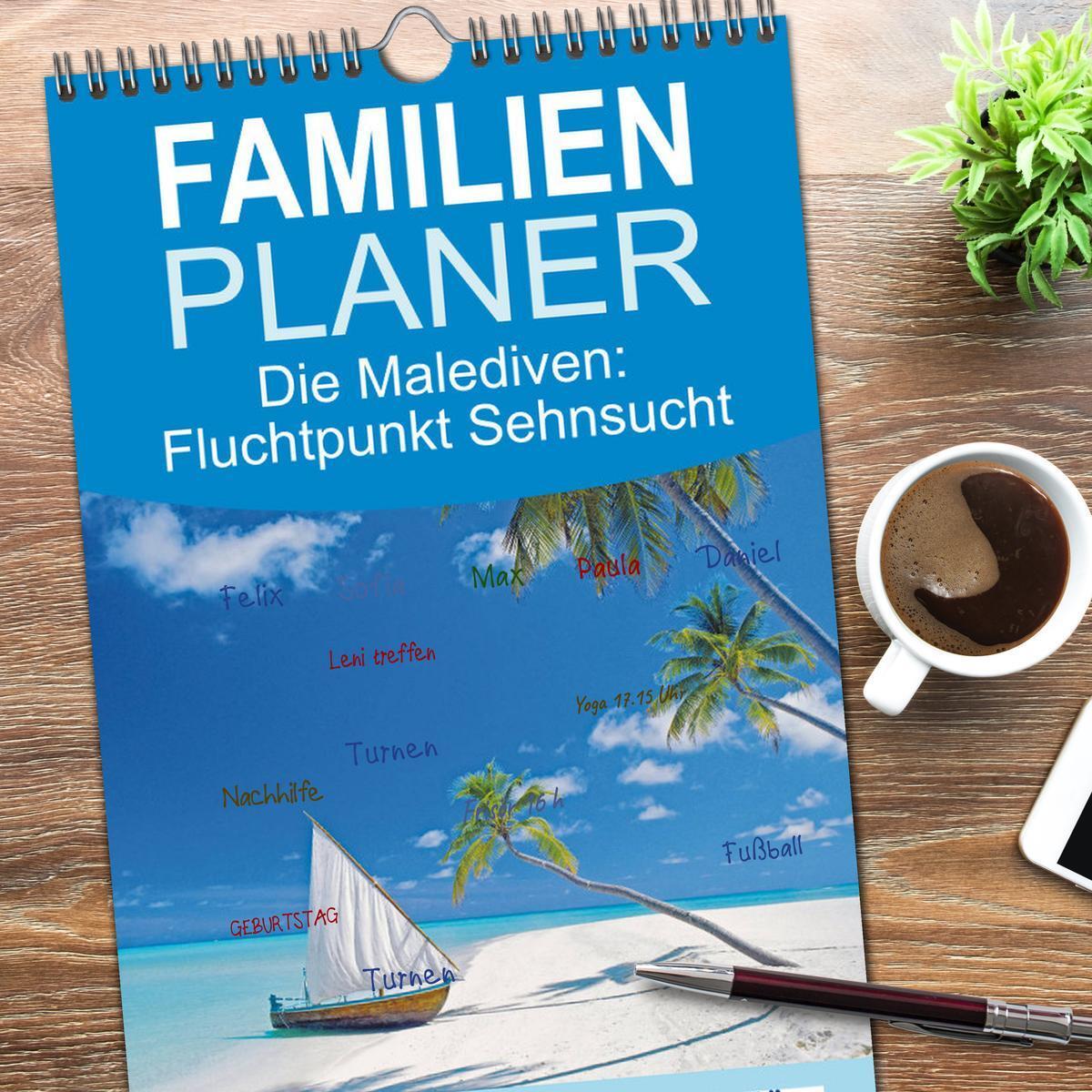 Bild: 9783457091951 | Familienplaner 2025 - Die Malediven: Fluchtpunkt Sehnsucht mit 5...