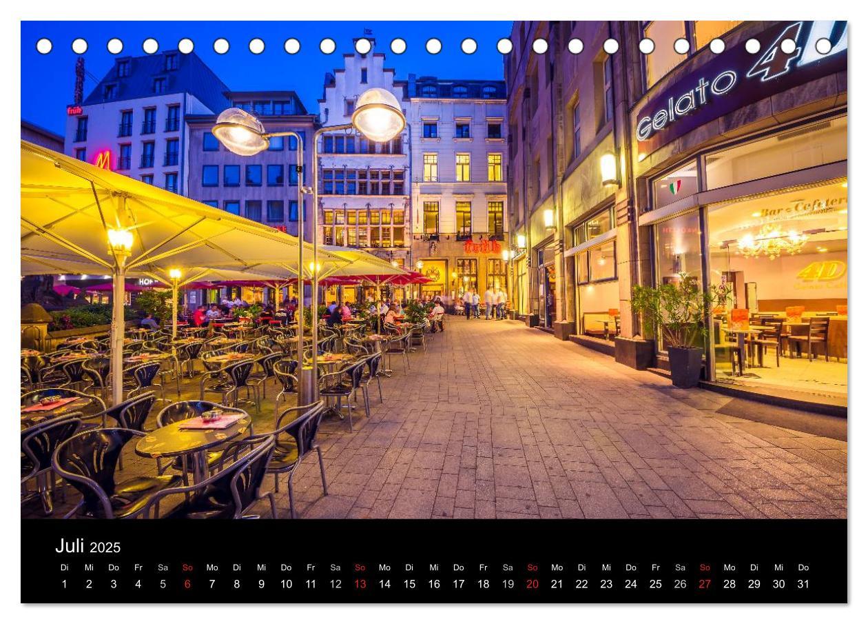 Bild: 9783435575718 | Köln Impressionen bei Nacht (Tischkalender 2025 DIN A5 quer),...