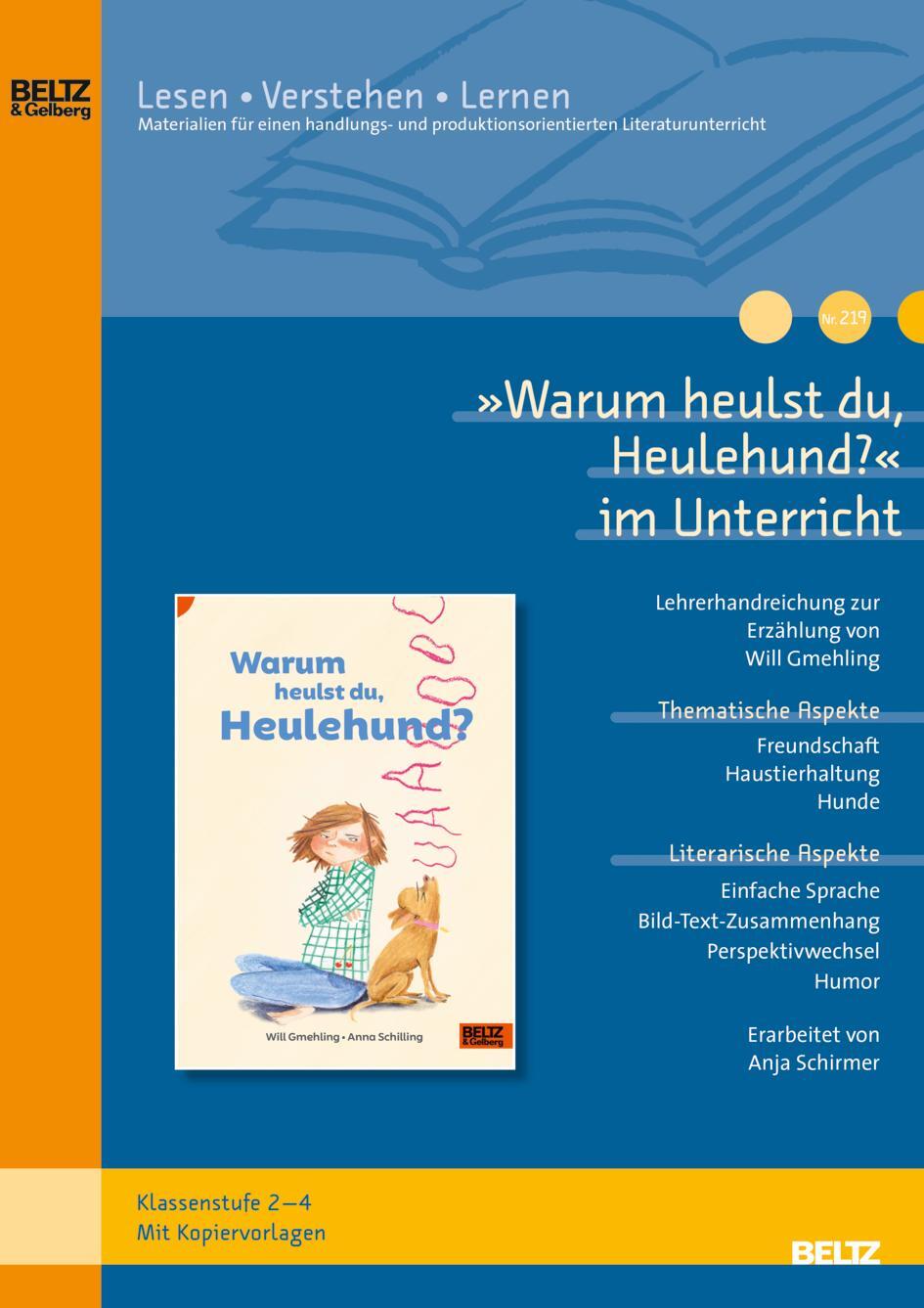 Cover: 9783407823977 | »Warum heulst du, Heulehund?« im Unterricht | Anja Schirmer | Deutsch