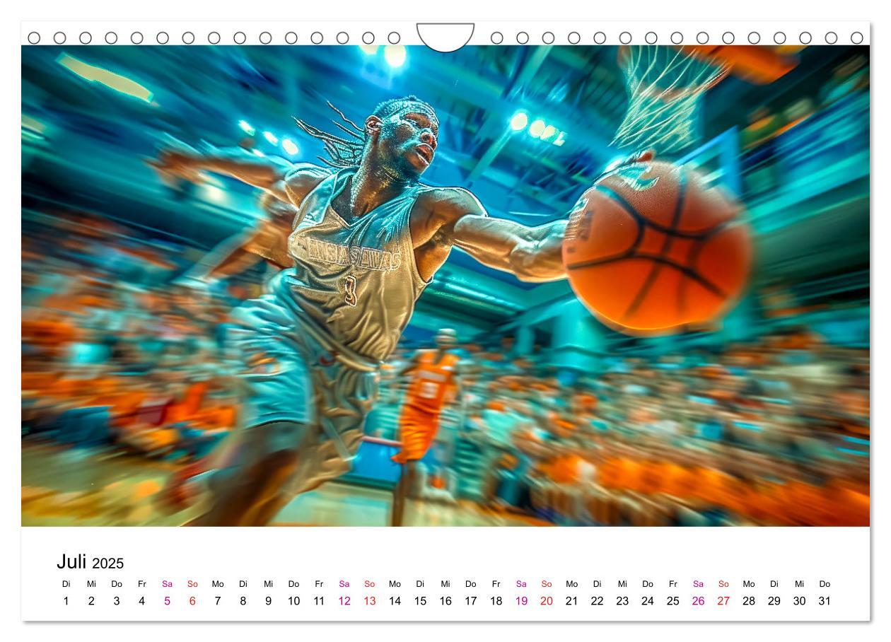 Bild: 9783457146682 | Basketball Erlebnisse (Wandkalender 2025 DIN A4 quer), CALVENDO...